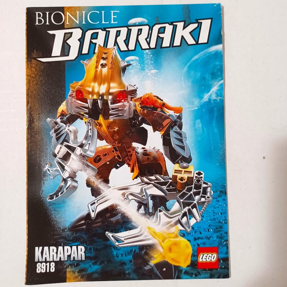 Lego Bionicle Barraki Karapar Instruction Manual Only